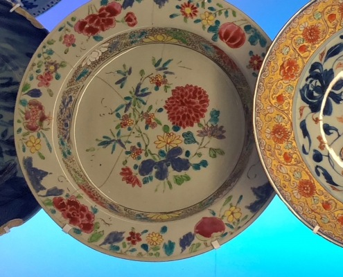 Image of Chinese porcelain plates, Susans topic for her event at the Canadian Society of Decorative Arts
